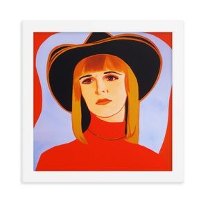 12”x12” Framed Poster of Mod Cowgirl